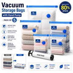 Vacuum Storage Bags with Hand Pump