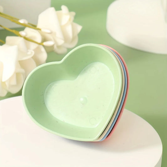 4-Pack Heart-Shaped Mini Serving Plates