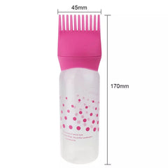 Hair oil applicator comb bottle 120ml