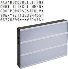 Cinematic Light Box with 60 Letters & Symbols – Portable Retro LED Message Board