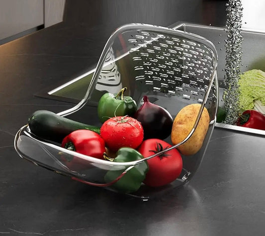 Acrylic Multifunctional Fruit Drain Basket