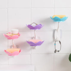 Wall Mounted Lotus Flower Shaped Soap Holder