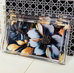 Acrylic Flower Design Tray 3pcs Set