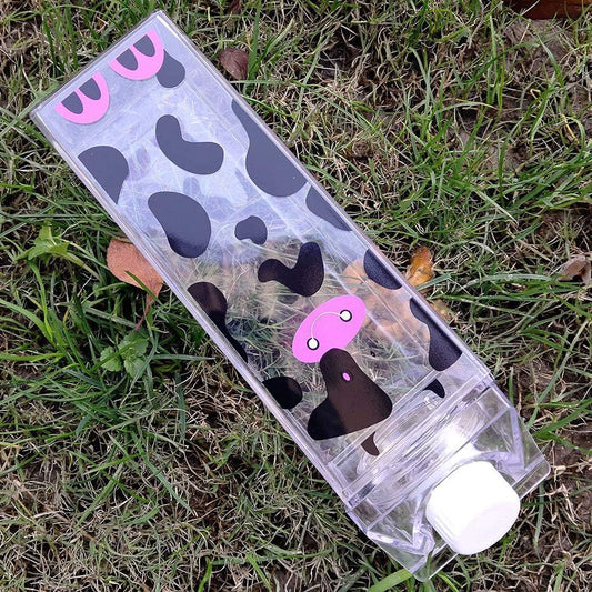 Acrylic Reusable Milk Cartoon Shaped Water Bottle
