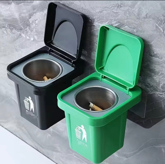 Mini Trash Can Ashtray With Lid