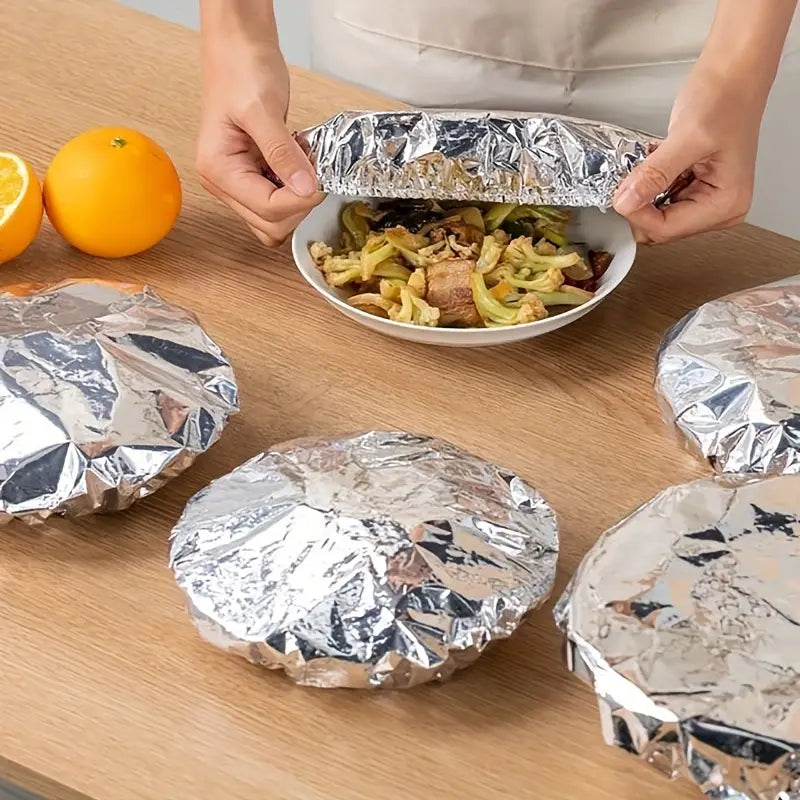 10pcs Reusable Aluminium Foil Food Plate Cover (BUY 10 GET 10 FREE)