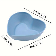 4-Pack Heart-Shaped Mini Serving Plates