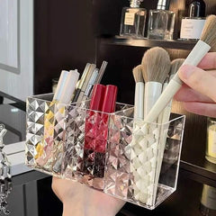 Clear Crystal brush holder