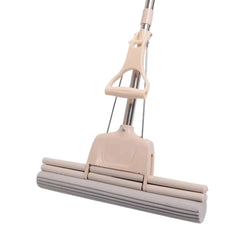 Dual-Roller PVA Sponge Mop with Telescopic Handle – Super Absorbent Indoor Floor Cleaner