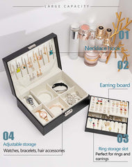 Double Layer Leather Luxury Organiser