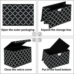 Flip-top collapsible storage container