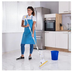 Dual-Roller PVA Sponge Mop with Telescopic Handle – Super Absorbent Indoor Floor Cleaner