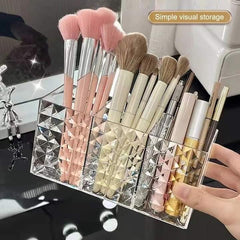 Clear Crystal brush holder