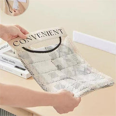 Large Capacity Mesh Storage Bag, Wall-Mounted Hanging Organizer