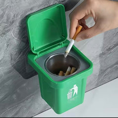 Mini Trash Can Ashtray With Lid