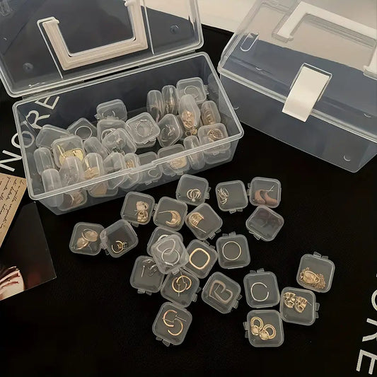 Transparent Mini Jewelry Storage Box (Pack of 10)