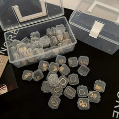 Transparent Mini Jewelry Storage Box (Pack of 10)