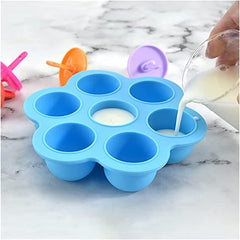Silicone 7 Grids Multicolour Ice Cream Mold
