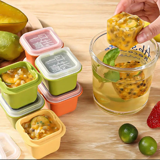 Reusable Ice Block Molds, 6 Grid IceCube Tray