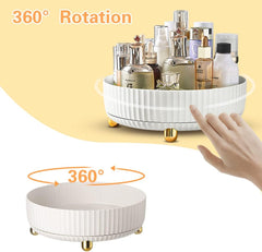 Rotating Makeup Organizer Tray With Stand