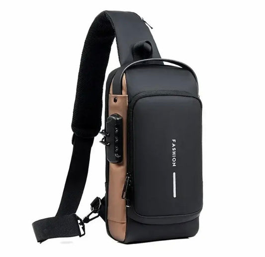 Anti Theft Chest Bag, USB Charging Crossbody Bag