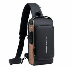 Anti Theft Chest Bag, USB Charging Crossbody Bag