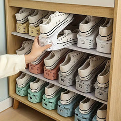 Adjustable Double-Layer Shoe Rack