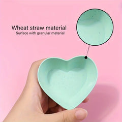 4-Pack Heart-Shaped Mini Serving Plates