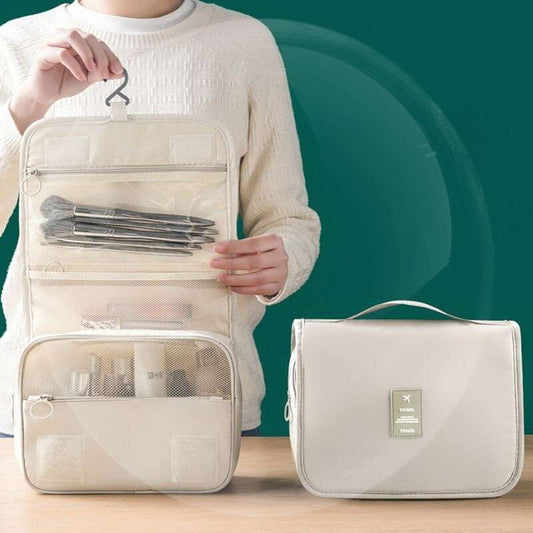 Travel-Friendly Waterproof Makeup & Toiletries Organizer Pouch