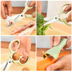 Stainless Steel Scissors And Peeler Set