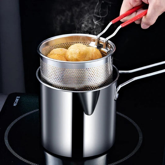 Deep Frying Pot Stainless Steel