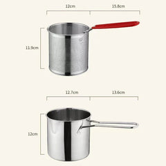 Deep Frying Pot Stainless Steel