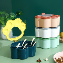 5 Grid Spice Box (Cat Paw Design)