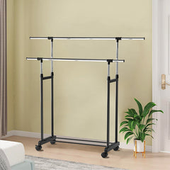 Double-Pole Clothes Rack