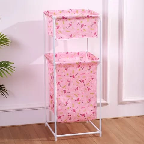 Double Layer Foldable Laundry Basket
