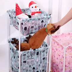 Double Layer Foldable Laundry Basket