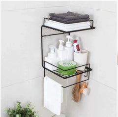Double Layer Iron Wall Mounted Shelf