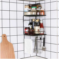 Double Layer Iron Wall Mounted Shelf