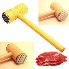 Double Sided Wooden Meat Hammer