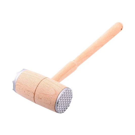 Double Sided Wooden Meat Hammer