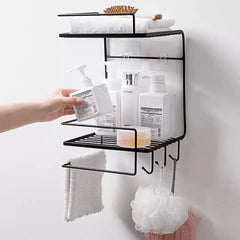 Double Layer Iron Wall Mounted Shelf
