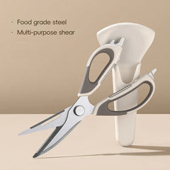 6-in-1 Stainless Steel Kitchen Scissors with Stand