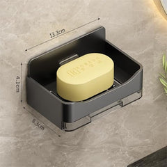 Wall Mounted Soap Dish With Drainage Tray