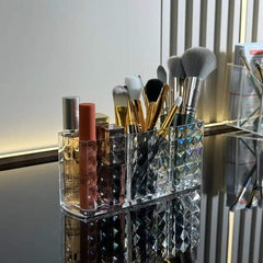 Clear Crystal brush holder