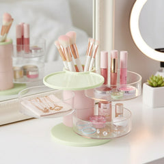 3-layer Rotatable Jewellery Cosmetic Organizer