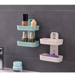 Double Layer Drainer Soap Dish Holder