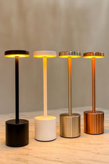 Rechargeable metal desk lamp