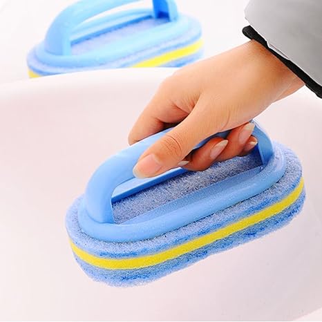 High Quality Plastic Handle Grip Cleaning Sponge Brush