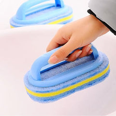 High Quality Plastic Handle Grip Cleaning Sponge Brush