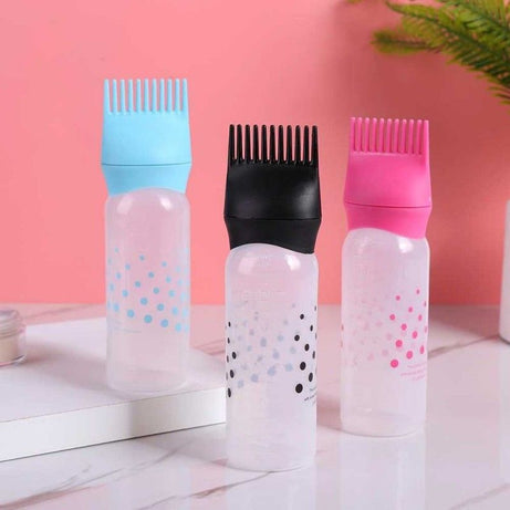 Hair oil applicator comb bottle 120ml